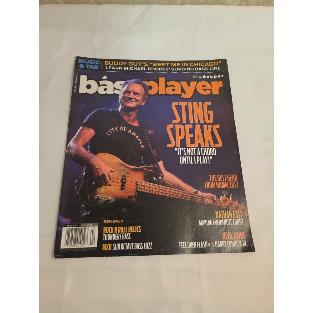 Bass Player Magazine April 2017 Sting Speaks It's not a Chord until I Play